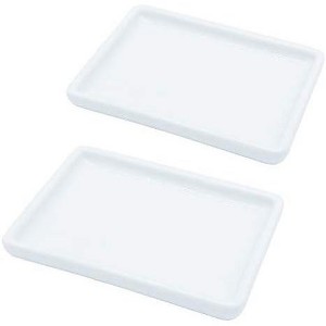 Aoibox Ceramic Soap Dish for Shower 2 Pack, Bar Soap Holder & Mini Palette for Watercolors, Elegant Bathroom & Kitchen Decor - 1 of 4