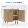 GlasFlength Decorative Storage Cabinets, Self-Serve Lockers Recessed Cabinets In Kitchen and Dining Room Entrance Cabinets, Beige 23.6"*11.8"*27.6" - 2 of 4