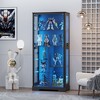 Fredees Glass Door Display Cabinet, 67.8" Adjustable Display Shelf with Curio Cabinet, Tall Bookcase with LED Lights & Motion Sensor for Toys & Books - 4 of 4
