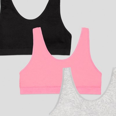 neon pink/black hue/grey heather