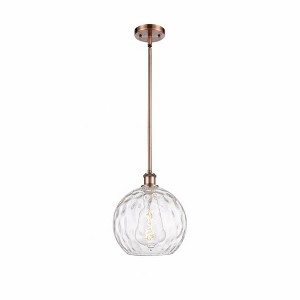 Athens Water Glass - 1 Light Mini Pendant In Industrial Style-13 Inches Tall and 10 Inches Wide - 1 of 1