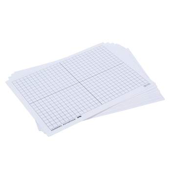 Learning Advantage® X-Y Axis Dry Erase Grid Boards - Set of 10