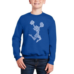 LA Pop Art Cheer - Boy's Word Art Crewneck Sweatshirt - 1 of 3