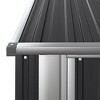 vidaxl Garden shed Anthracite Galvanized Steel Storage Tool House 71.1x38.2x82.5in Outdoor Lockable Door - 4 of 4