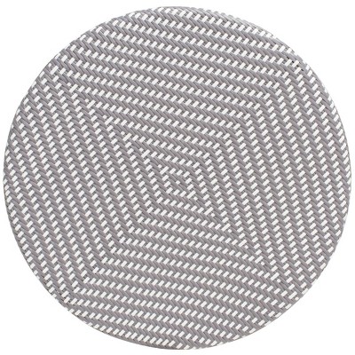 Kylie Grey and White Rattan Bistro Table
