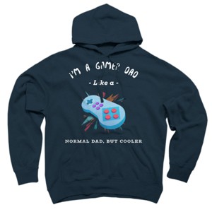 Adult Design By Humans Gamer Dad Like A Normal Dad, But Cooler By KaiHamilton Pullover Hoodie - 1 of 2