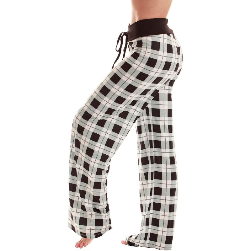 Just Love Womens Wide Leg Casual Comfy Flowy Loose Stretch - Palazzo Pajama Pants PJs, 2 of 4