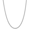Black Bow Jewelry 4mm, 14k White Gold, Handmade Solid Rope Chain Necklace - 3 of 4