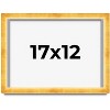 PosterPalooza | Minimalist Shadow Box Gold Picture Frame - UV Acrylic, Backing Board, Hanging Hardware - 2 of 4
