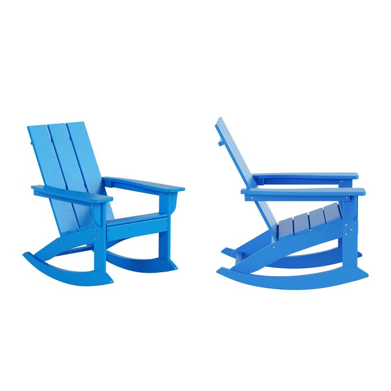 WestinTrends  Modern Adirondack Outdoor Rocking Chair (Set of 2), 1 of 3