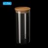 Unique Bargains Kitchen Food Storage Glass Jar with Airtight Bamboo Lid - 3 of 4