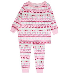 RuffleButts Modal Blend Toddler Girls Ruffle Long Sleeve Pajama Set - 1 of 2