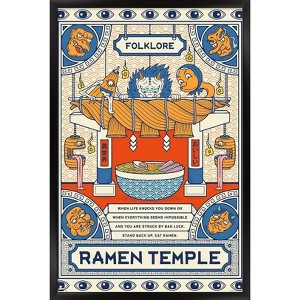 Trends International Ramen Temple Framed Wall Poster Prints - 1 of 4