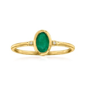 RS Pure by Ross-Simons 0.50 Carat Emerald Ring in 14kt Yellow Gold - 1 of 4