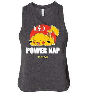 Women's - Pokémon - Pikachu Power Nap Graphic Racerback Tank - 1 of 3