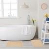 Classic Solid Eco-Friendly Modern Textured Premium Cotton Traditional 2-Piece Absorbent Bath Mat Set by Blue Nile Mills - 2 of 4