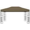vidaXL Gazebo 118.1"x157.5" Taupe Fabric - 2 of 4