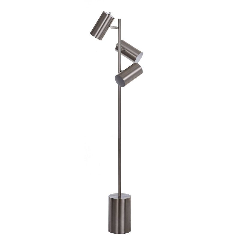 63&#34; LED Adjustable Floor Lamp Brushed Steel - StyleCraft, 1 of 8