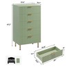 Fluted 5-Drawer Dresser for Bedroom – 48" Tall Modern Chest of Drawers with Deep Drawers and Wide Top - 2 of 4