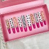 Vynxaria Pink Artistic Design Press-On Nails for Creative Flair Size M - 2 of 4