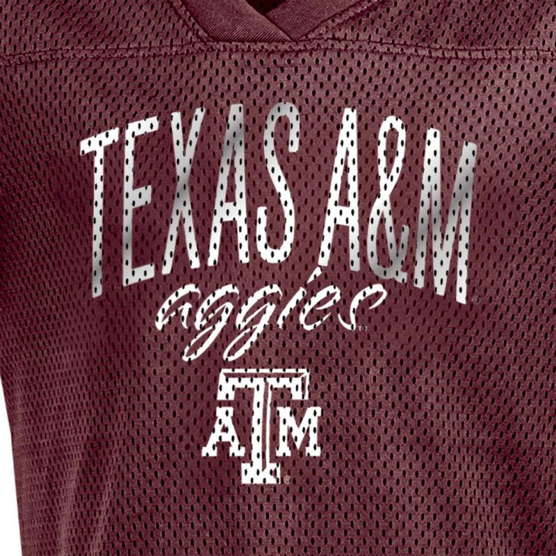NCAA Texas A&#38;M Aggies Girls&#39; Mesh T-Shirt Jersey, 3 of 4
