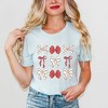 Simply Sage Market Women's Coquette Baseball Bow Chart Short Sleeve Graphic Tee - 2 of 4