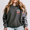 Simply Sage Market Patriotic Cherries Coquette Lightweight Garment Dyed Sweatshirt - 2 of 4