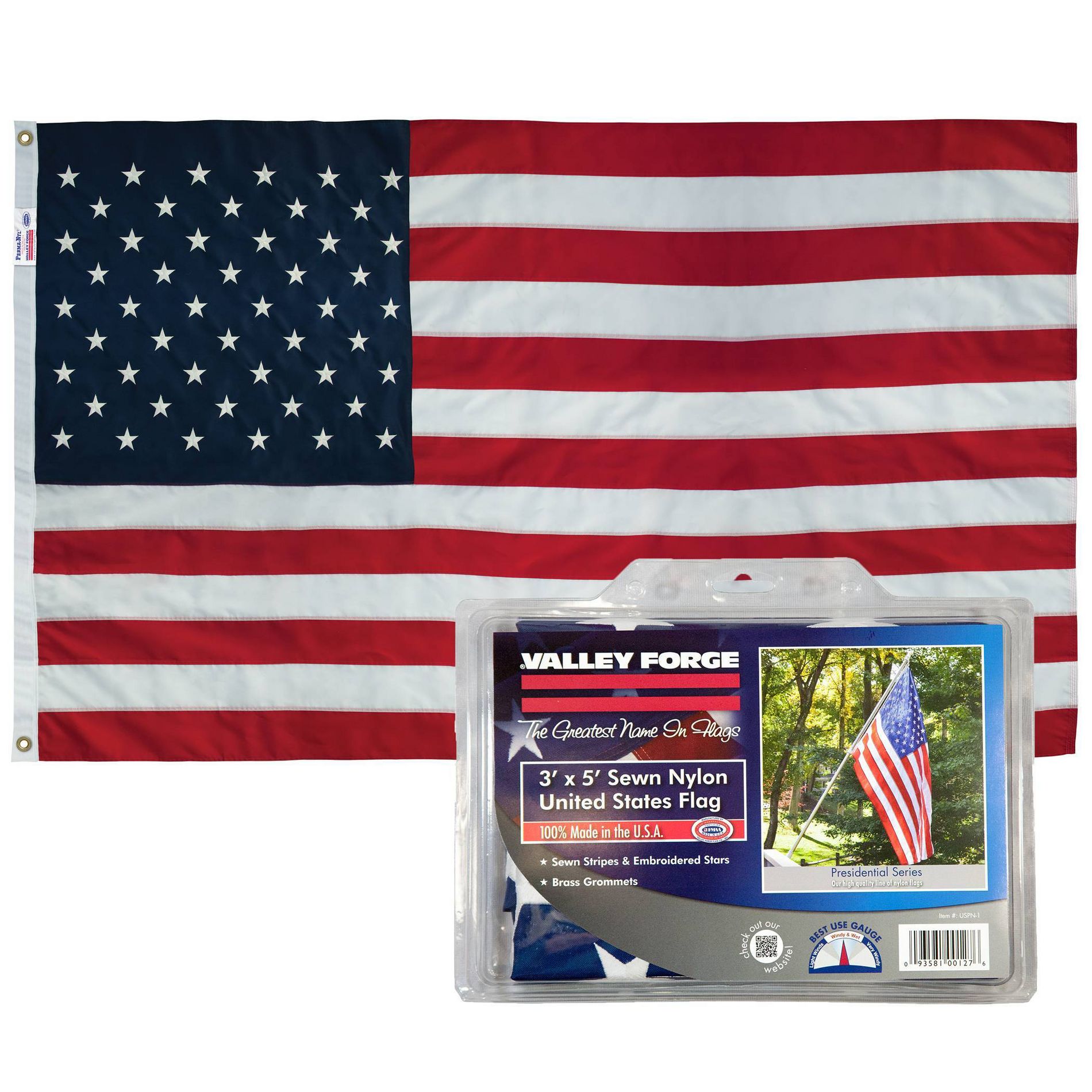 Valley Forge Flag 60"x36" Nylon Flag