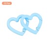 Unique Bargains Metal Heart Shape Handbag Spring Buckle Snap Hook Clip 15 Pcs - 3 of 4