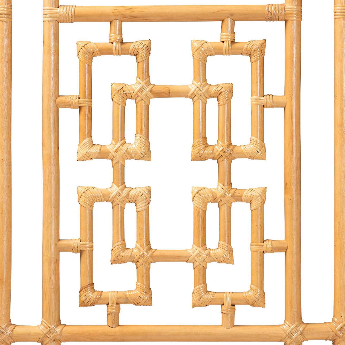 bali & pari Queen Size Galvan Rattan Standalone Headboard Light Honey - thumbnail 2