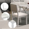 Extendable Dining Table Set for 6, 6 Piece Dining Set with 4 Padded Dining Chairs & Bench, Rustic Farmhouse Kitchen Table Set - ModernLuxe - 4 of 4