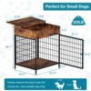 Dog Crate Furniture for Small Dog, Wooden Dog House Indoor, Decorative Dog Kennel with Drawer, Indoor Pet Crate End Table - 4 of 4