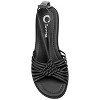 Journee Collection Womens Jess Ankle Wrap Low Block Heel Sandals Black 8.5 - 4 of 4