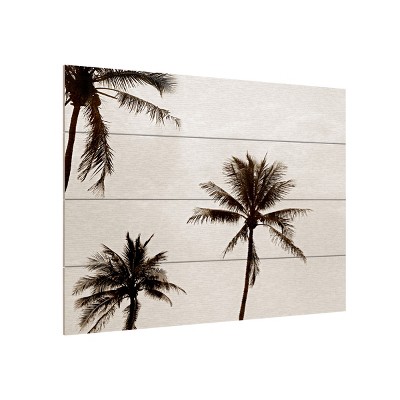 Black & White Palms by Preston-10x32 Ready to Hang Art
