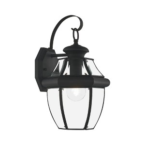 Livex Lighting Monterey 1 - Light Wall Light in  Black - 1 of 2