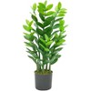 Acekool Artificial ZZ Plant with Pot, Realistic Faux Zamioculcas Zamiifolia Greenery, 90cm Tall Indoor Decorative Plant for Office and Home - 2 of 4