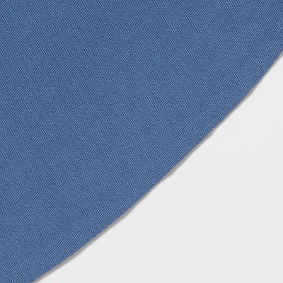 70&#34; Cotton Round Tablecloth Blue - Threshold&#8482;
