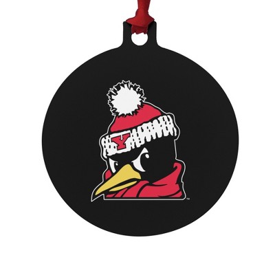 Youngstown State Secondary Logo Aluminum Holiday Christmas Tree Ornament