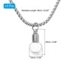 Unique Bargains Small Flask Bottles Birthday Gifts Glass Container Vial Necklace - 2 of 4