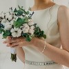 Crysdue Wedding Bridal Link Bracelet for Brides Bridesmaids, Marquise Cubic Zirconia Tennis Bracelets for Women Prom Jewelry - 3 of 4