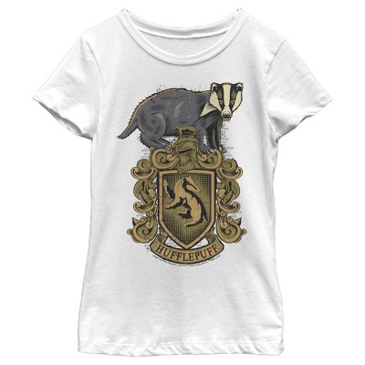 Girl\'s Harry Potter Hufflepuff Crest T-shirt : Target