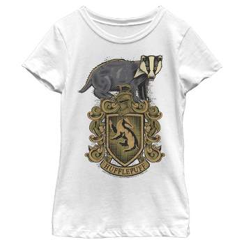 Crest T-shirt : Target House Girl\'s Potter Hufflepuff Harry