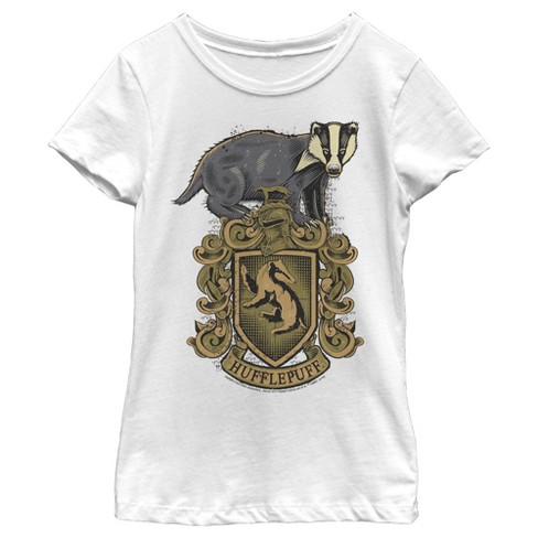 Girl's Harry Potter Hufflepuff Crest T-shirt : Target