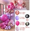126 Pcs Latex Balloon Kit Different Sizes 18 10 5 Inch for Garland Arch Pink Balloons for Birthday Wedding Celebration Party Anniversary Decoration - 2 of 4