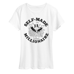Women's - Monopoly - Self Made Millionaire Short Sleeve Graphic T-Shirt - 1 of 4