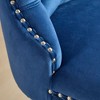 SKRAN 26" Mid Century Modern Velvet Counter Height Bar Stools Set of 2, With Metal Base Legs, Button Tufted And Nailheads Trim For Pub, Cafe - 4 of 4