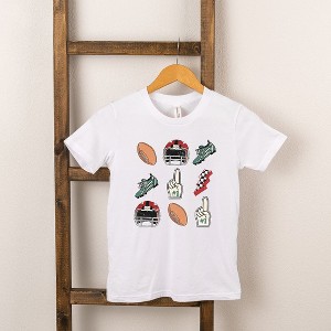 The Juniper Shop Football Collage Toddler Short Sleeve Tee - 1 of 2