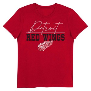 NHL Detroit Red Wings Girls' V-Neck T-Shirt - 1 of 1