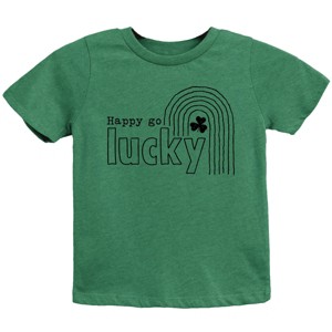The Juniper Shop Happy Go Lucky Shamrock Youth Short Sleeve Tee - 1 of 4