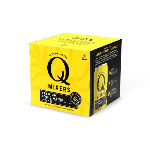 Q Mixers Tonic Water - 4pk/222ml Cans : Target